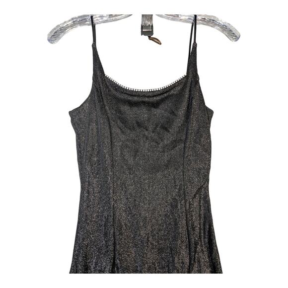 VTG Gunne Sax Jessica McClintock 9/10 Full Length Maxi Black Formal Gown Dress - Picture 11 of 12